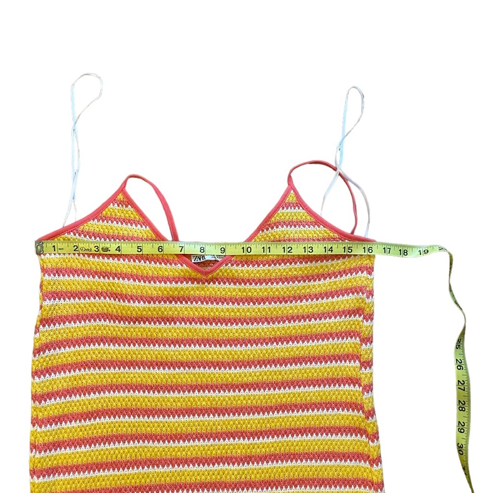 ZARA Knit Striped Y2K Dress New With Tags - Picture 12 of 13